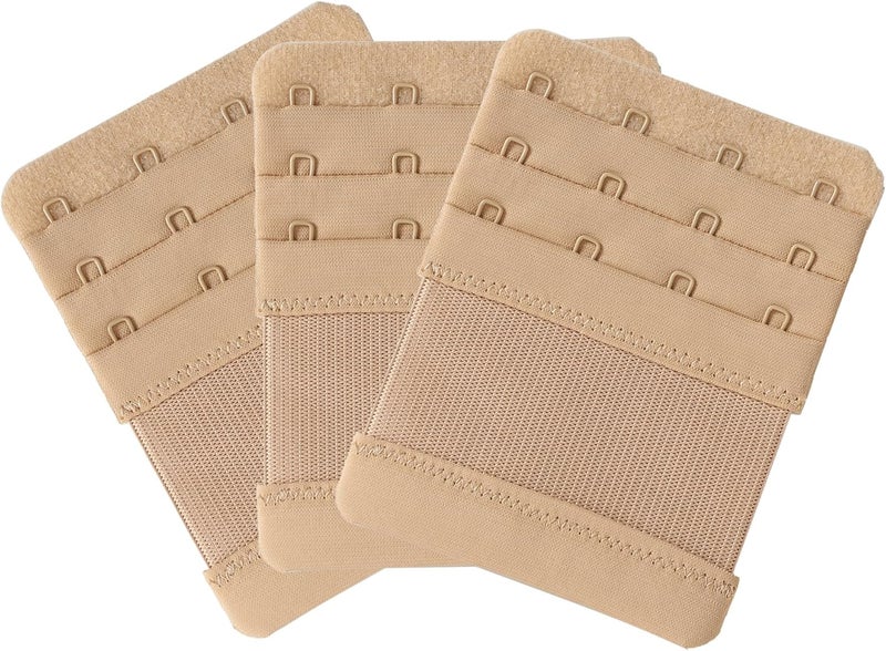 SAMGU Store Bra Extenders 4 Hooks Women's Soft Stretchy Bra Extension Strap, 3 Pieces - Image 2